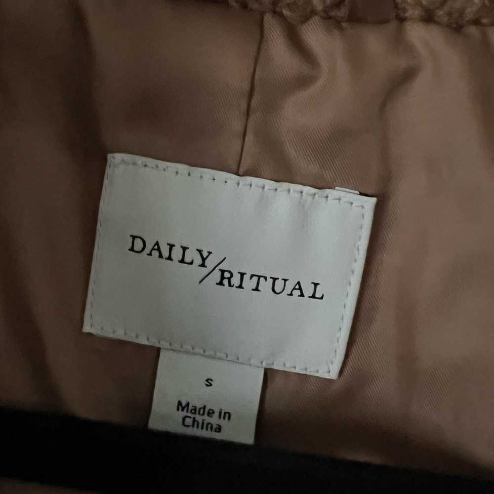 Daily Ritual Brown Teddy Jacket - Picture 4 of 8